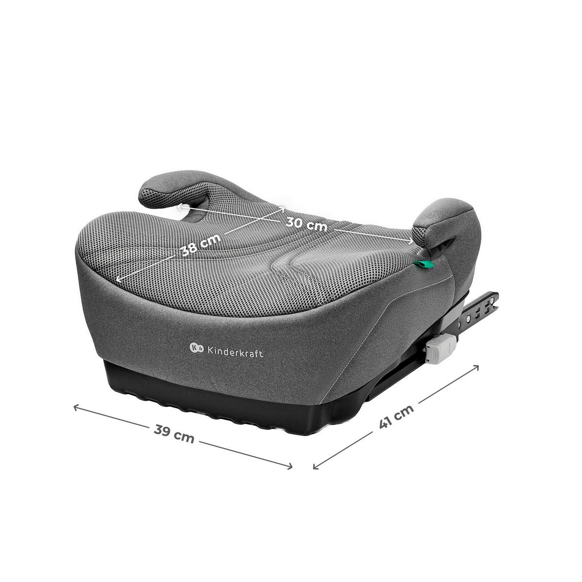 Kinderautositz grau I-BOOST 2 PRO - Grau, Basics, Kunststoff/Metall (39/40cm) - Kinderkraft