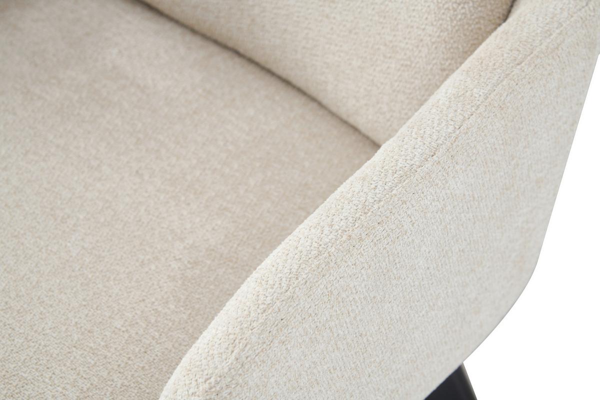 Stuhl-Set Sophie Creme B: 53 cm - Anthrazit/Creme, MODERN, Textil (53/87/62cm) - MID.YOU