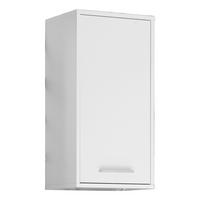 Závesná skrinka MILANO - biela/hliníková, Design, kompozitné drevo/plast (38/72/23cm) - MID.YOU