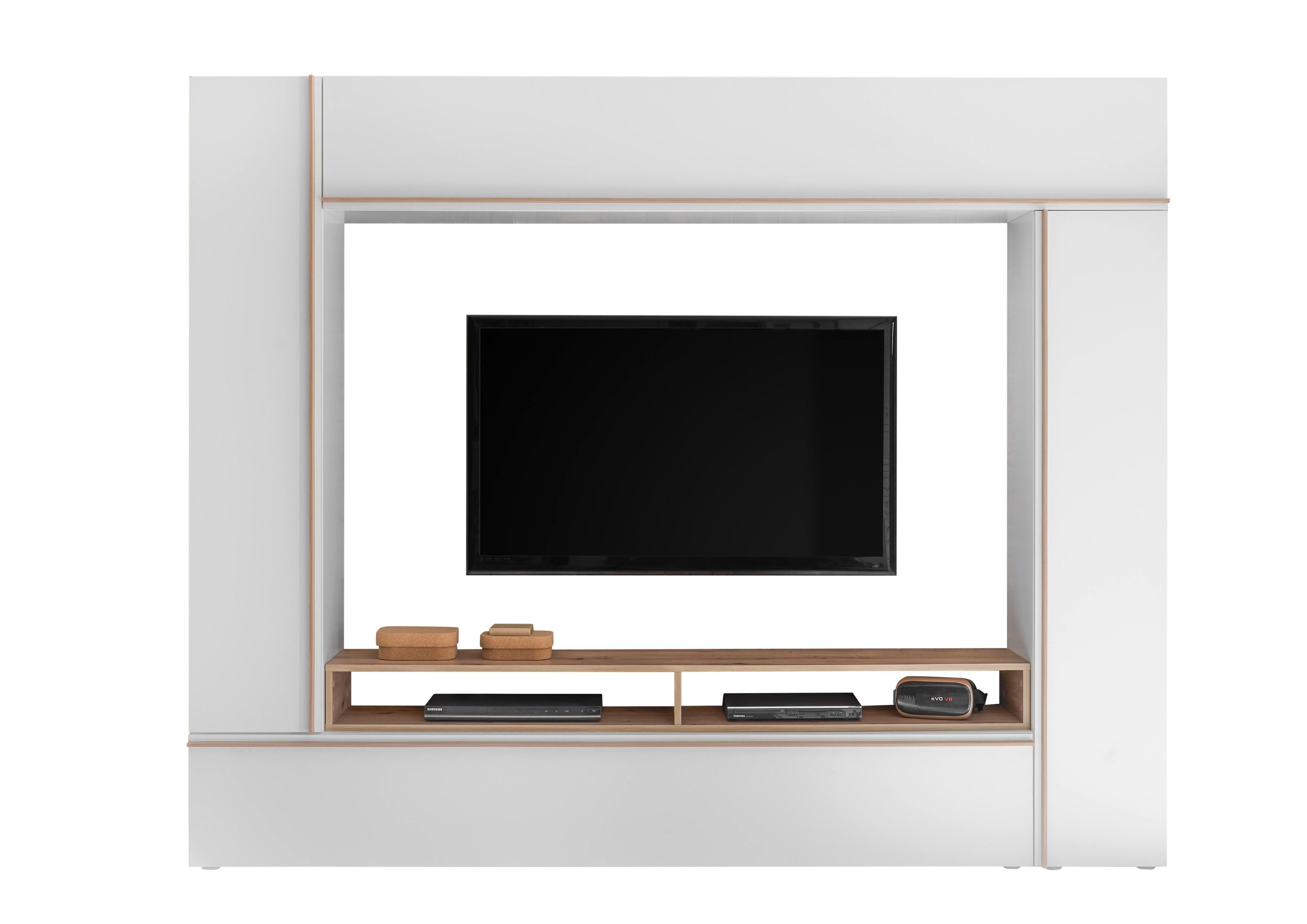 Szekrénysor Frame - tölgyfa színű/fehér, Design, faalapú anyag (234/191/36cm) - MID.YOU
