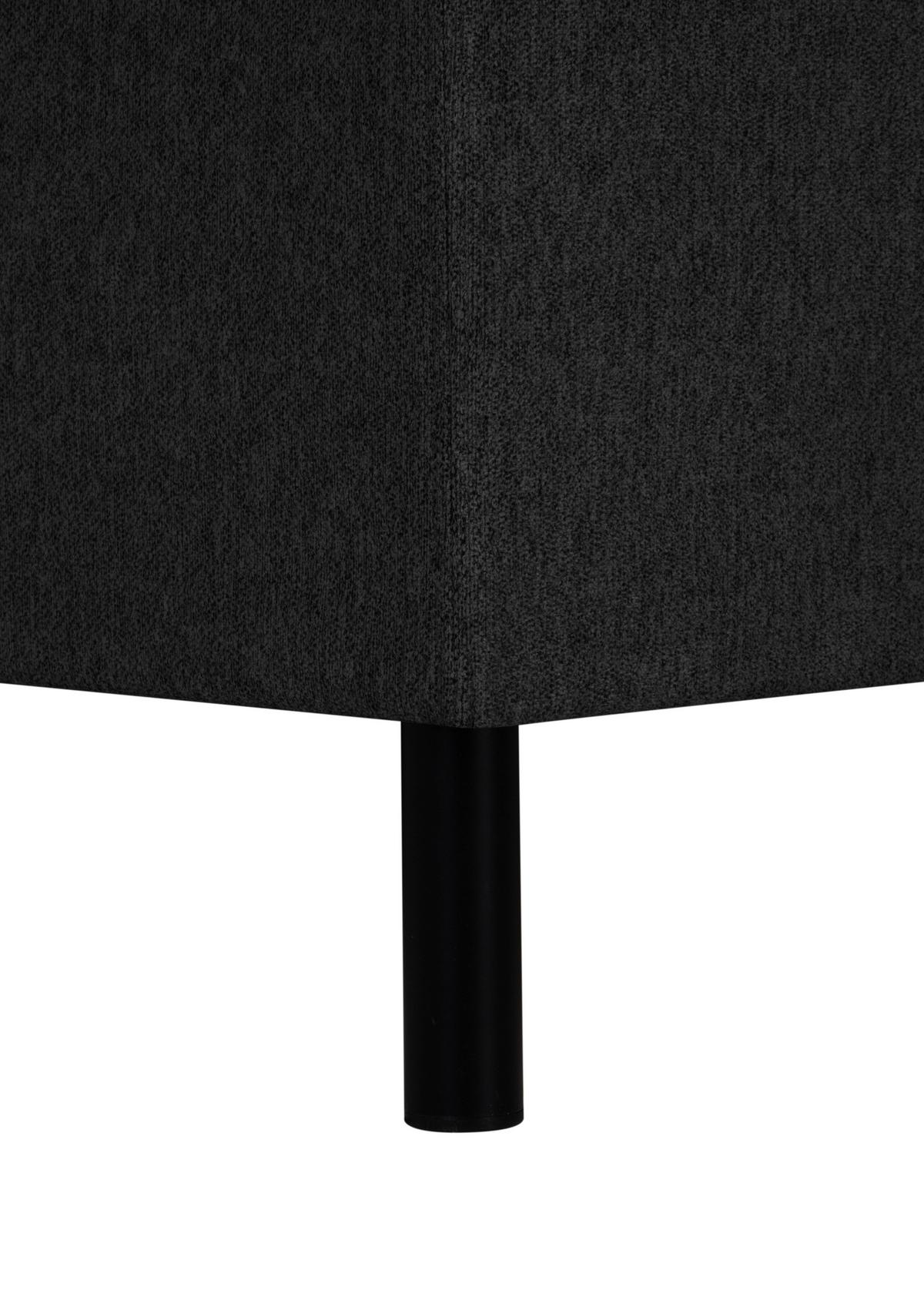 Boxspringbett Mit Matratze 160x200 Cm Nidda - Schwarz, MODERN, Textil (160/200cm) - Livetastic