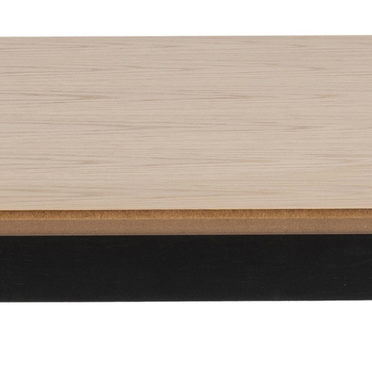 Jedálenský stôl Roxby 120 - čierna/farba duba, Konventionell, drevo/kompozitné drevo (120/76/80cm)