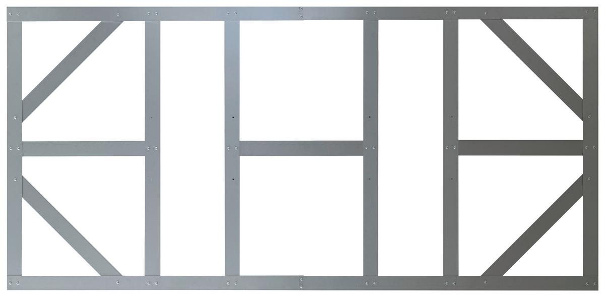 Fundamentrahmen 234x113 Cm Metall - Silberfarben, Basics, Metall (234/2/113cm)