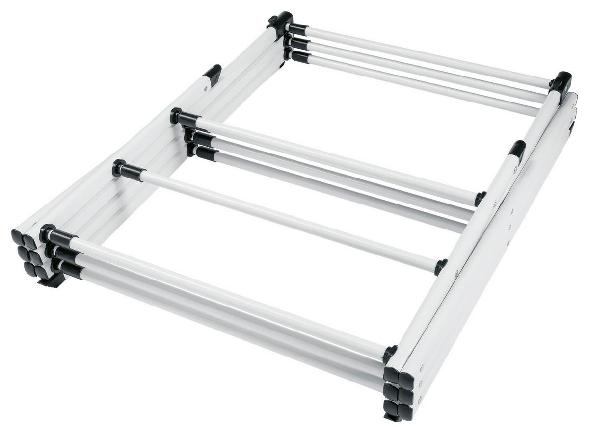 Wäscheständer Easymaxx Weiß, LxBxH: 75x37x104 cm - Weiß, Basics, Kunststoff/Metall (75/37/104cm)