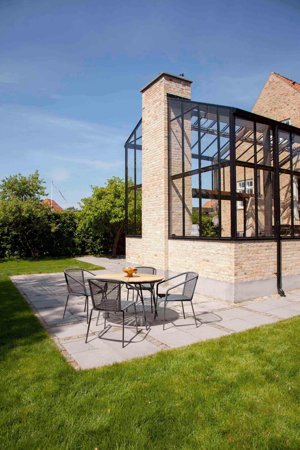 Gartensessel Vito, dunkelgrau 52x82x60 cm - Dunkelgrau/Anthrazit, Natur, Kunststoff/Metall (52/82/60cm) - Gardenson