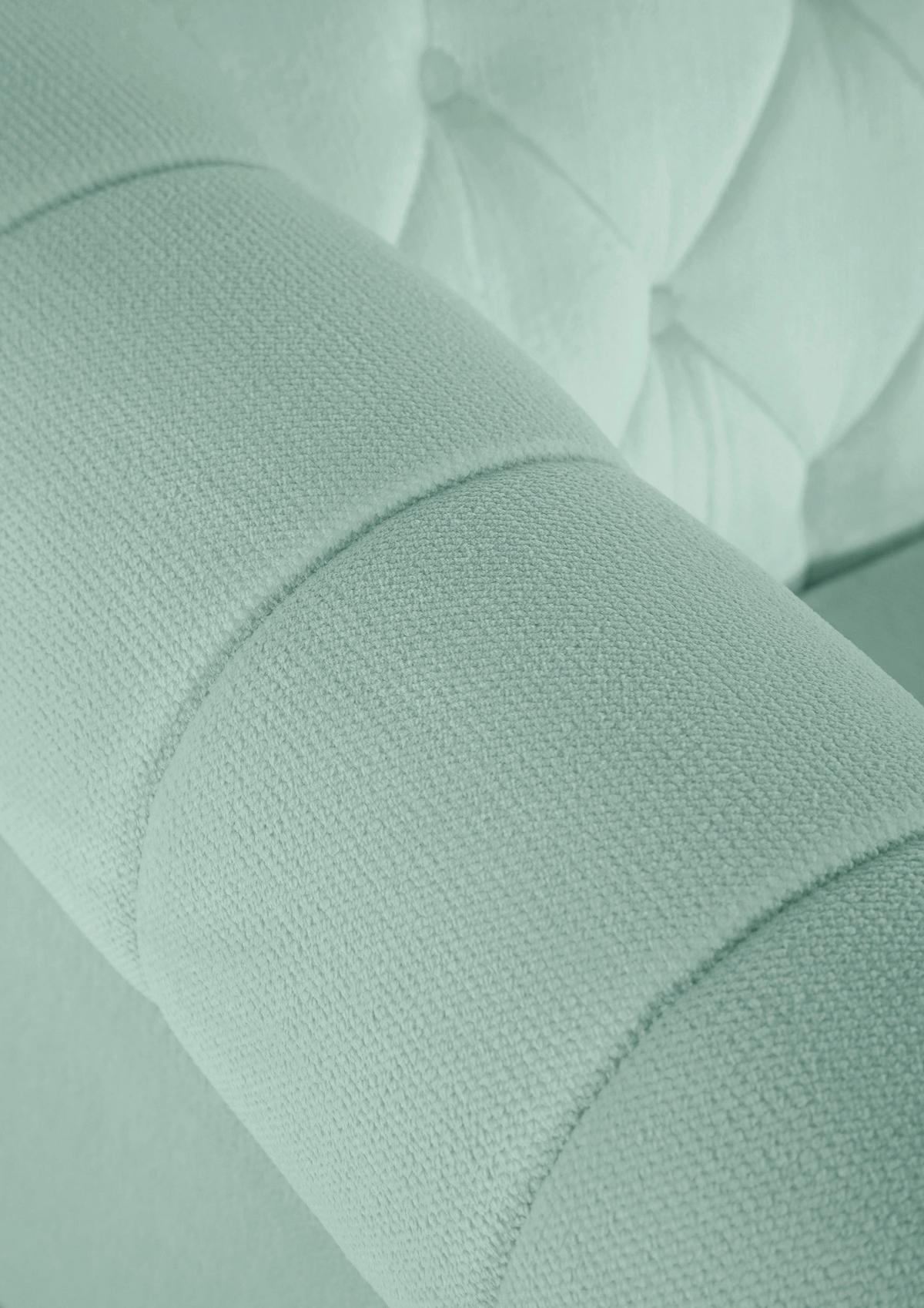 Ecksofa Junte Mintgrün S: 160x260 Cm - Dunkelbraun/Mintgrün, Design, Textil (160/260cm) - MID.YOU
