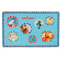 Kinderteppich Tiere Multicolor Die Lieben Sieben 100x160 Cm - Multicolor, Trend, Textil (100/160cm)