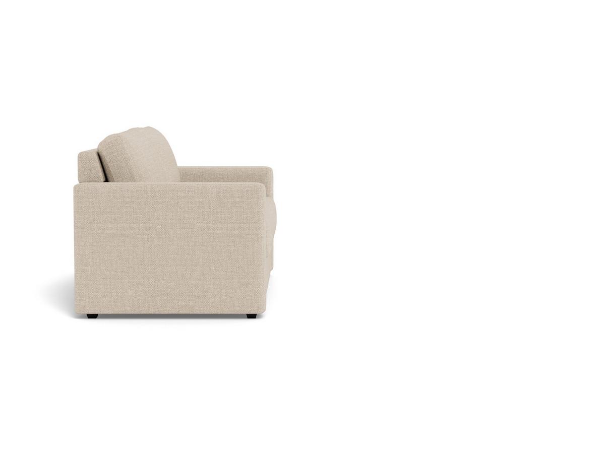 Schlafsofa Fleury Beige B: 176cm - Beige/Schwarz, MODERN, Kunststoff/Textil (176/85/88cm) - Livetastic