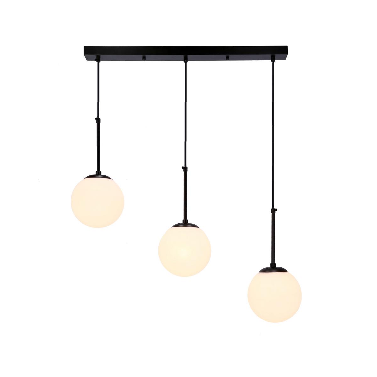Hängeleuchte 33-09609 Pompei - Schwarz/Weiß, Basics, Metall (67/15/150cm)
