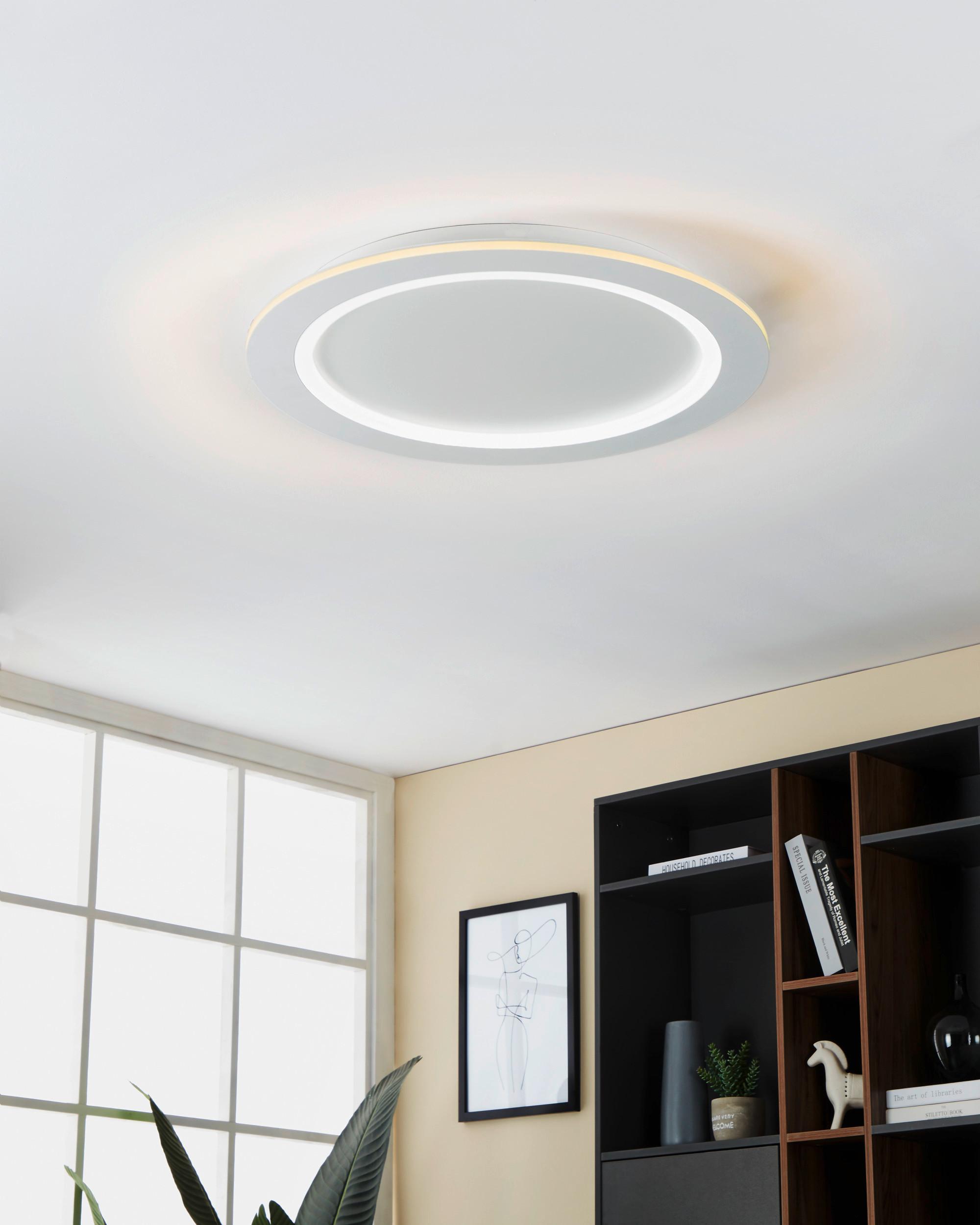 LED-Deckenleuchte 900487* Padrogiano - Weiß, Basics, Kunststoff/Metall (59,5cm) - Eglo