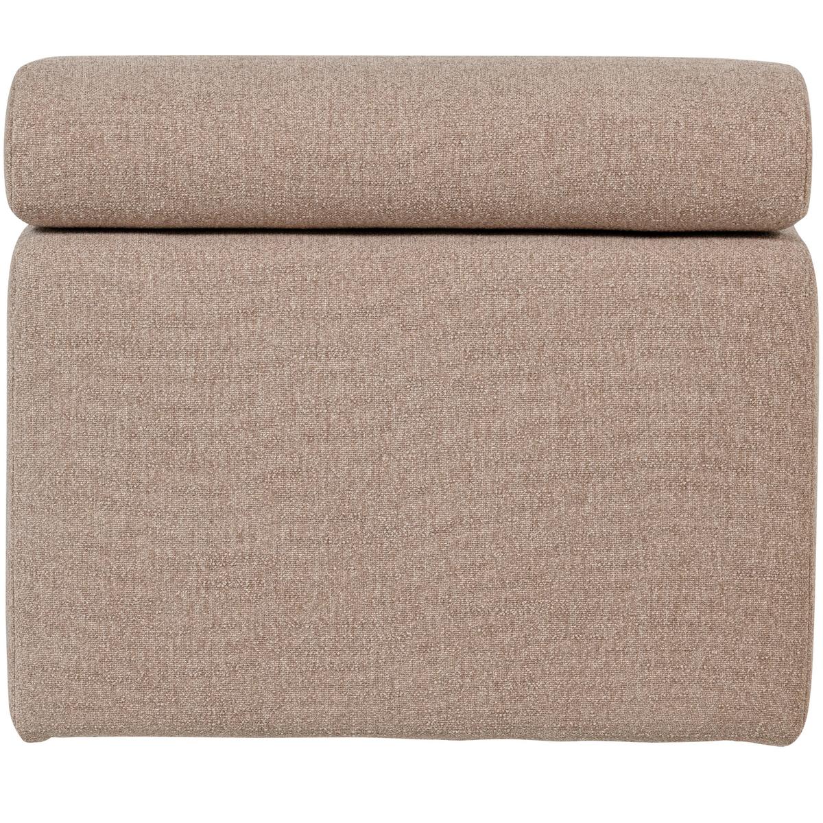 Sofaelement Novi Taupe B: 82cm - Taupe/Schwarz, Design, Textil (82/86/113cm) - Livetastic