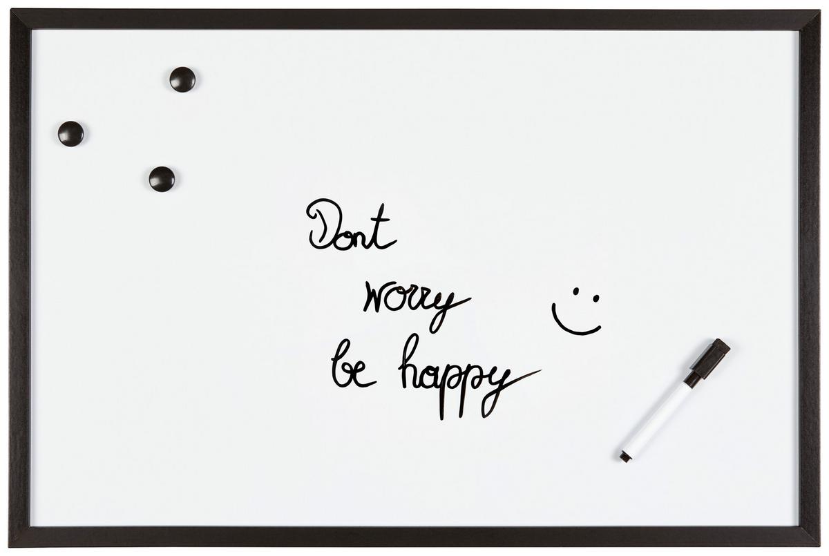 Kombitafel Lucy - Schwarz/Weiß, Basics, Holzwerkstoff/Wellpappe (40/60cm) - Homezone