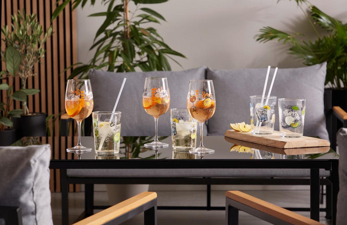 Spritzerglas Sofia Ca. 500 Ml - Transparent/Orange, ROMANTIK / LANDHAUS, Glas (8,5/21,4cm) - James Wood