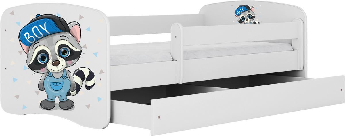 Kinder-/Juniorbett Babydreams inkl. Matratze 80x160 - Birkefarben/Weiß, MODERN, Holz/Holzwerkstoff (80/160cm) - MID.YOU