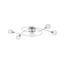 STROPNÁ LAMPA MIA - farby chrómu, Moderný, kov/sklo (76/20/15cm) - MÖMAX modern living