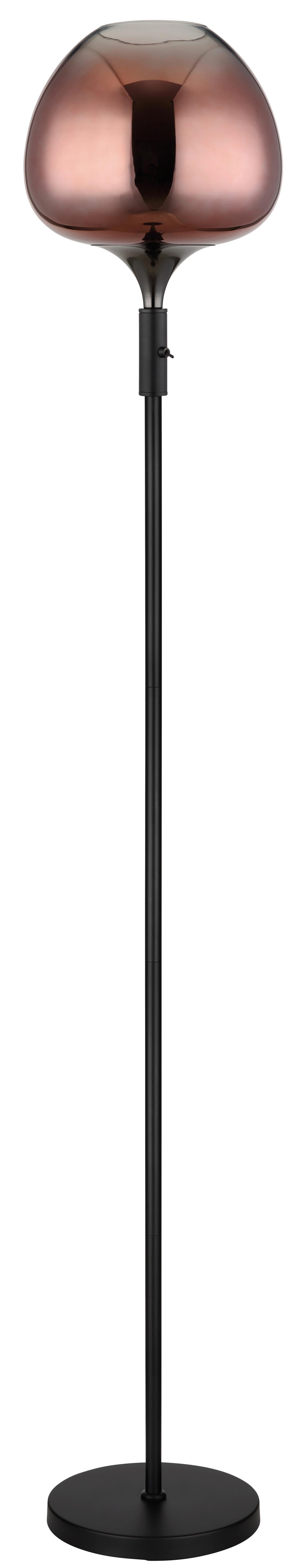 Stehleuchte 15548s2g - Klar/Chromfarben, Basics, Glas/Metall (29/165cm) - Globo