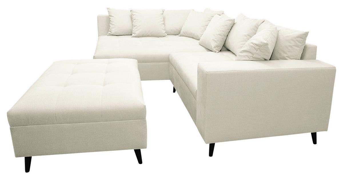 Ecksofa Pruno Hellgrau S: 174x247 Cm - Hellgrau/Schwarz, Design, Textil (174/247cm) - MID.YOU