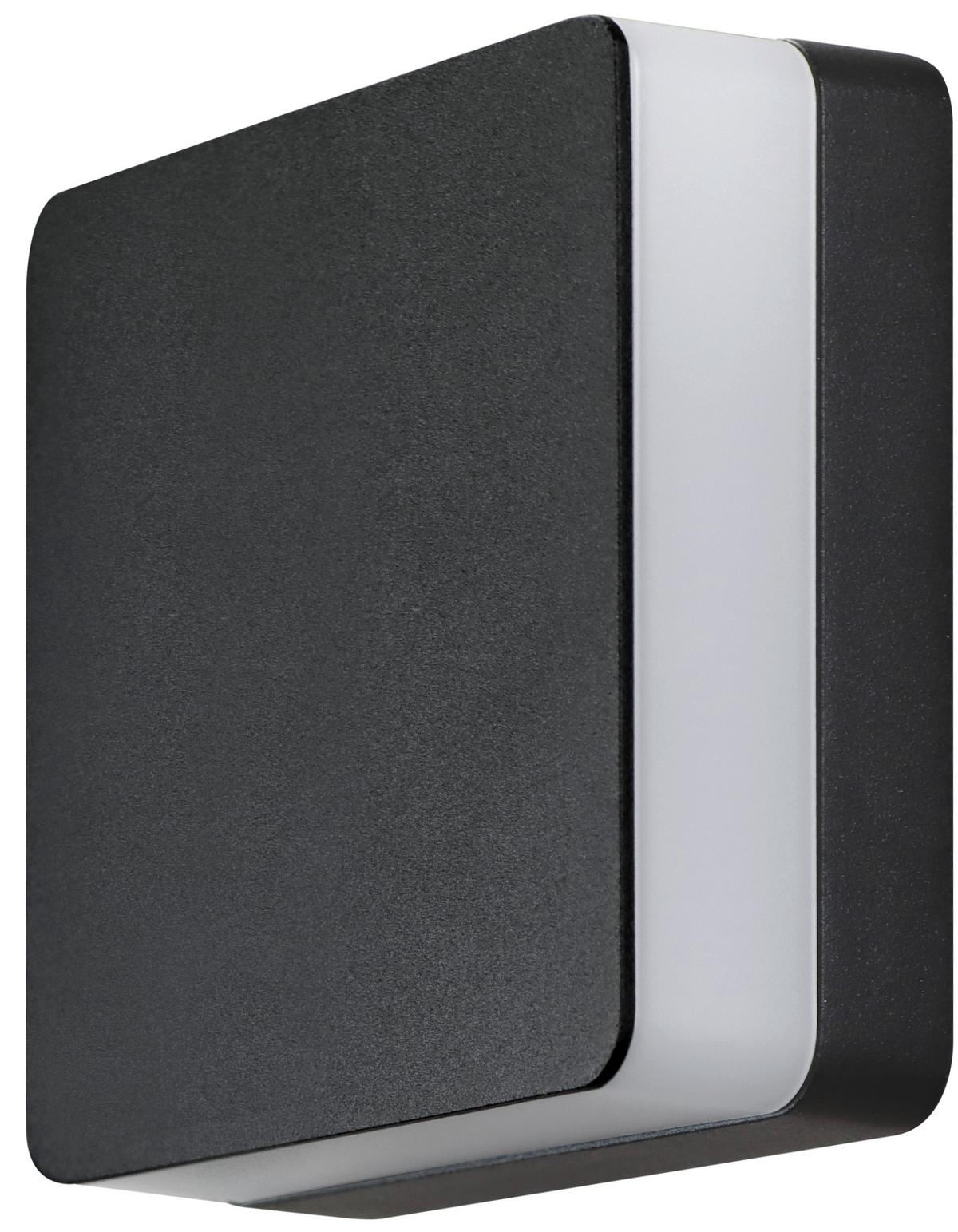 Außenwandleuchte 2528000391696 Castor - Schwarz, Design, Metall (13,5/13,5/4,8cm)