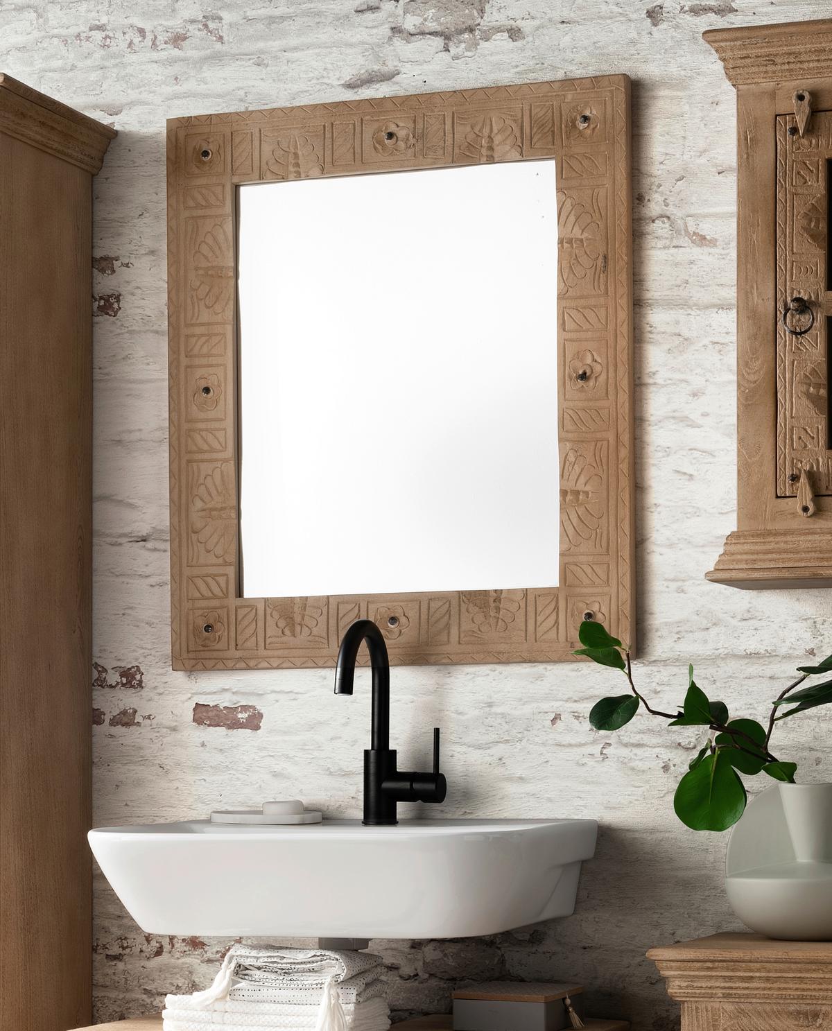 BADEZIMMER Mangolholz 5-teilig - Naturfarben, Basics, Holz - Livetastic