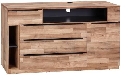 Komód James 150/82 Cm - grafitszürke/tölgyfa, Konventionell, faalapú anyag (150/82,2/38cm) - James Wood