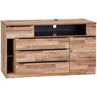Komód James 150/82 Cm - grafitszürke/tölgyfa, Konventionell, faalapú anyag (150/82,2/38cm) - James Wood