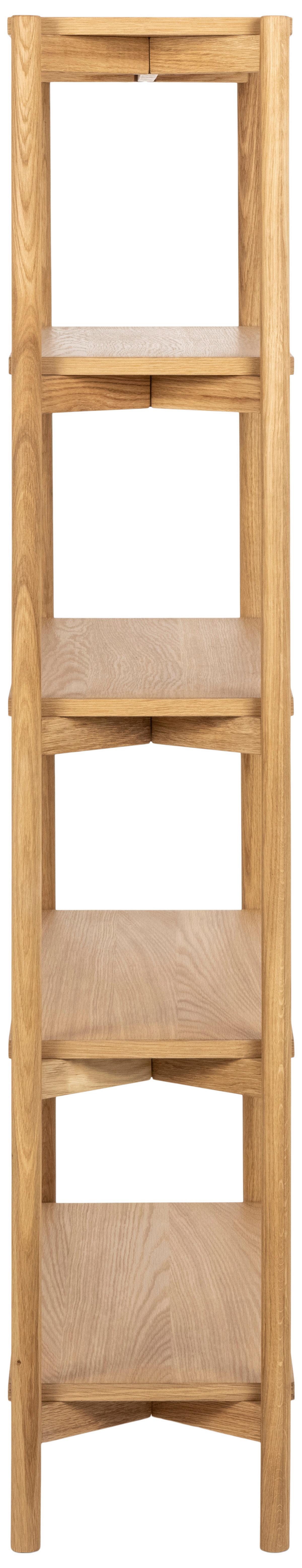 Regál BRAIDWOOD farby dubu - farba duba, Trend, drevo (86/160/30cm) - MID.YOU