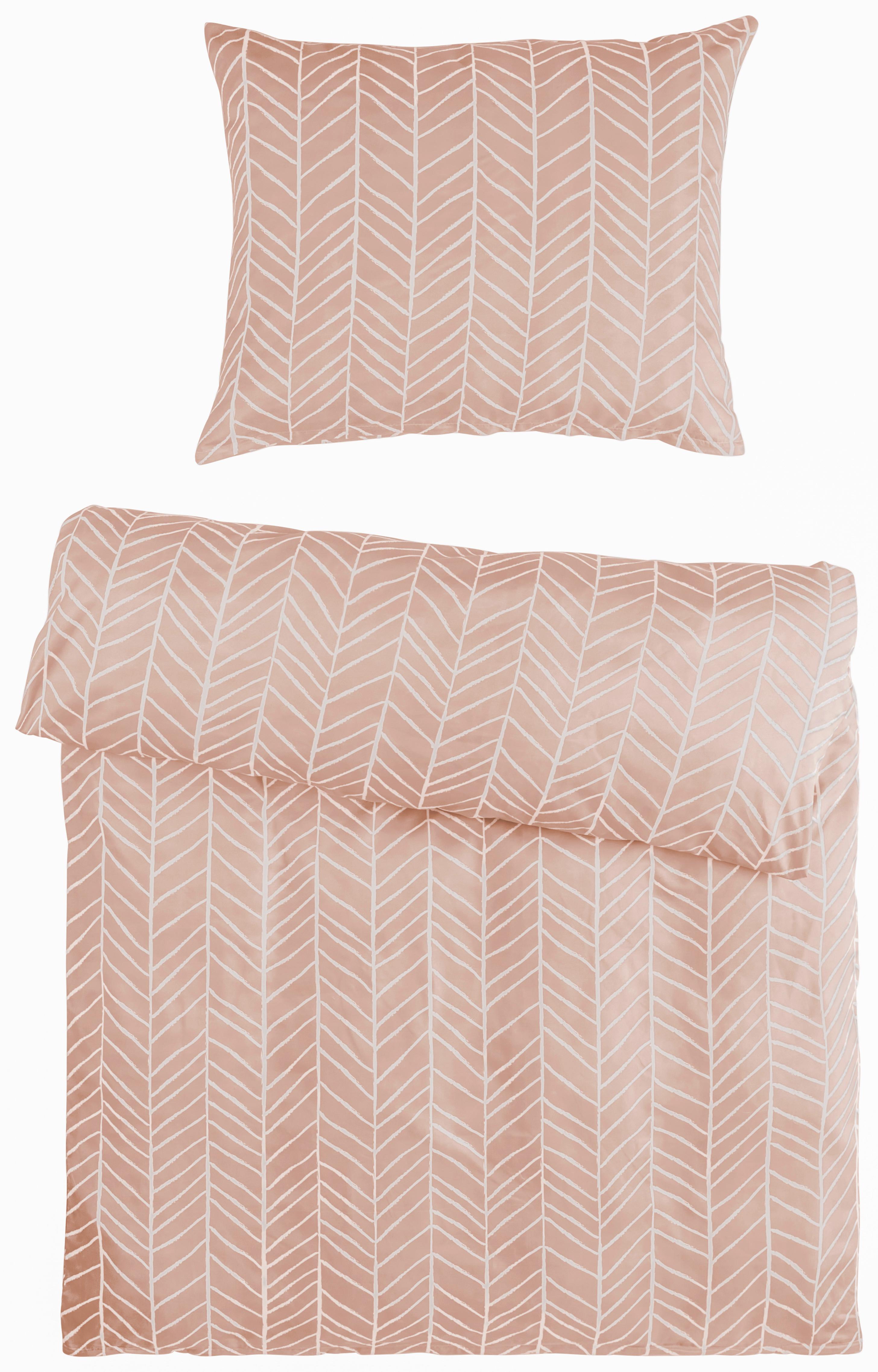 Posteľná Bielizeň Marble, 140/200cm, Ružová - ružová, Konvenčný, textil (140/200cm) - Modern Living
