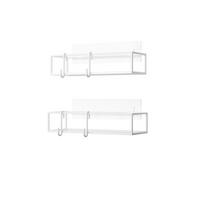 Regál do sprchovacieho kúta biela, 2- Set - bílá, Moderní, kov (32/6,5/12cm) - Mömax