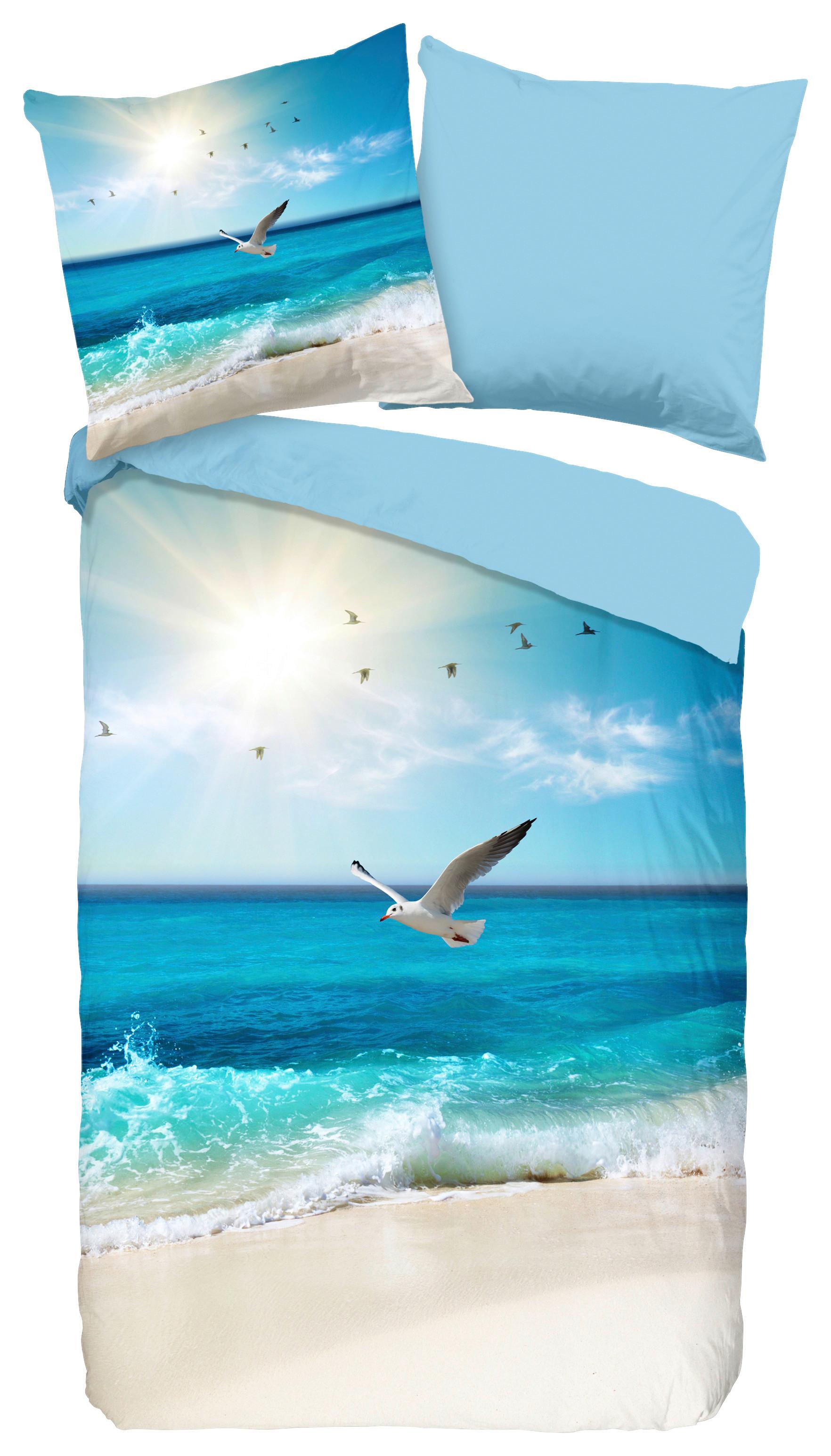 Wendebettwäsche Sealife Multicolor 200x200 cm