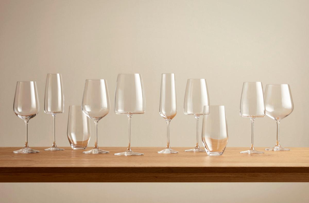 Pohár na sekt Kiki, 340ml - priehľadné, Modern, sklo (6,6/25cm) - Gourmesto