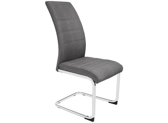 Schwingstuhl Donna - Chromfarben/Grau, KONVENTIONELL, Textil/Metall (42/99/56cm) Schwingstuhl Donna - Chromfarben/Grau, KONVENTIONELL, Textil/Metall (42/99/56cm)