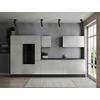 Küchenleerblock Oliver Grau, Weiß B: 370 Cm - Weiß/Grau, Design, Holzwerkstoff (370cm) - Respekta