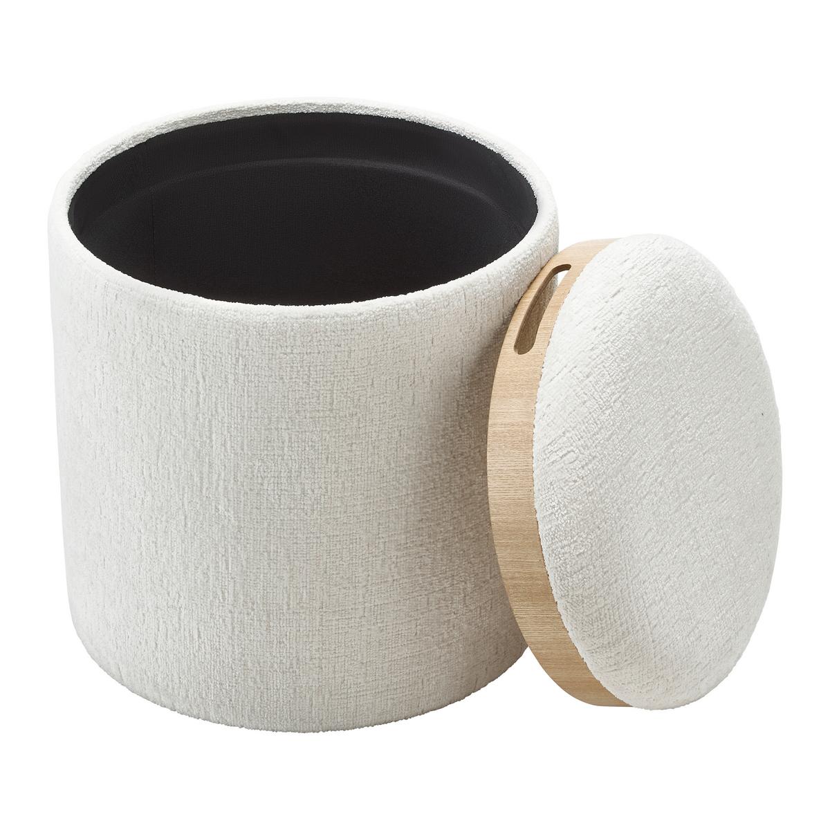 TABURET CHESSY -TREND- - bílá, Moderní, kompozitní dřevo/textil (39,5/40.5cm) - Mömax