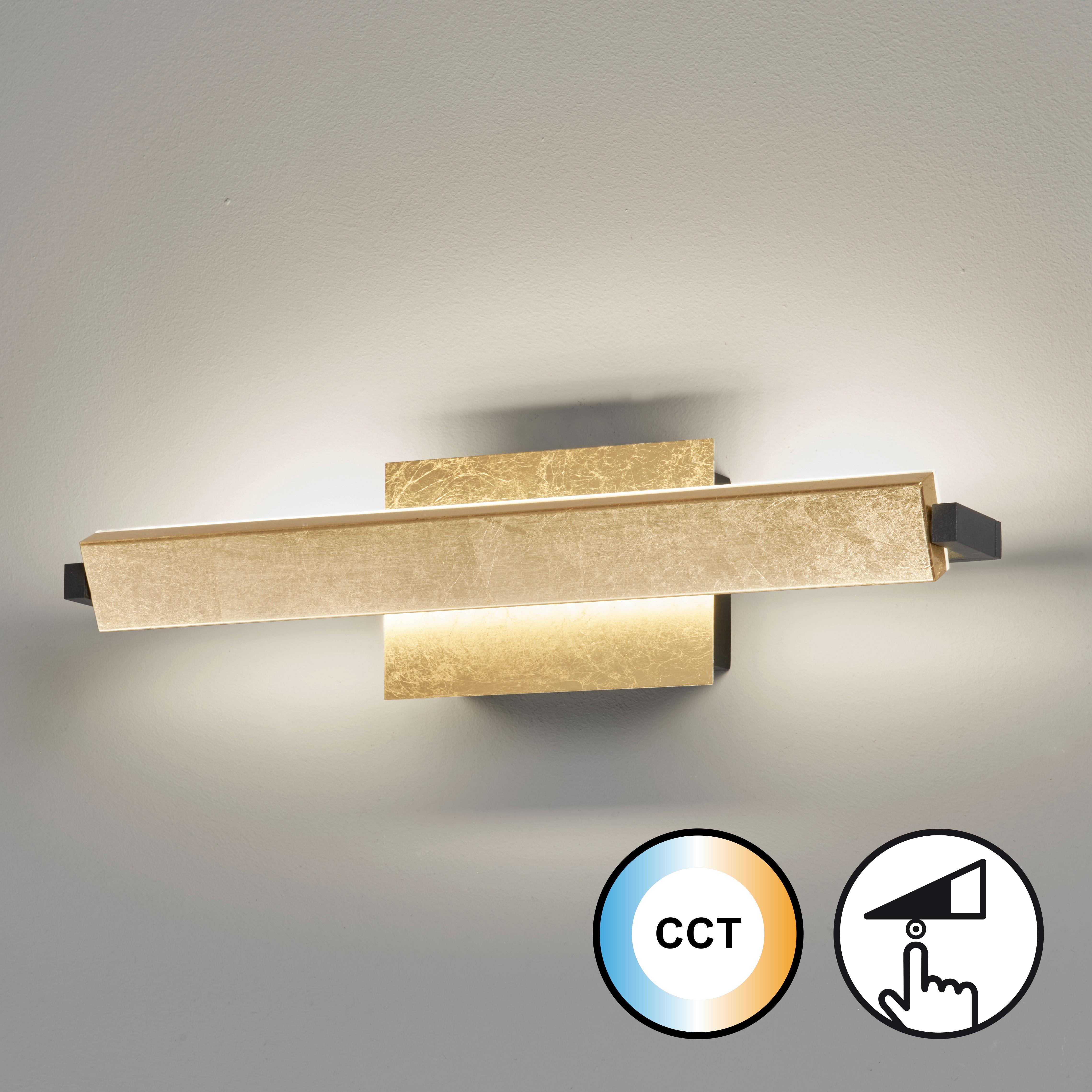 LED-Wandleuchte 30488 Pare - Goldfarben, KONVENTIONELL, Kunststoff/Metall (10/40/11cm) - Fischer & Honsel
