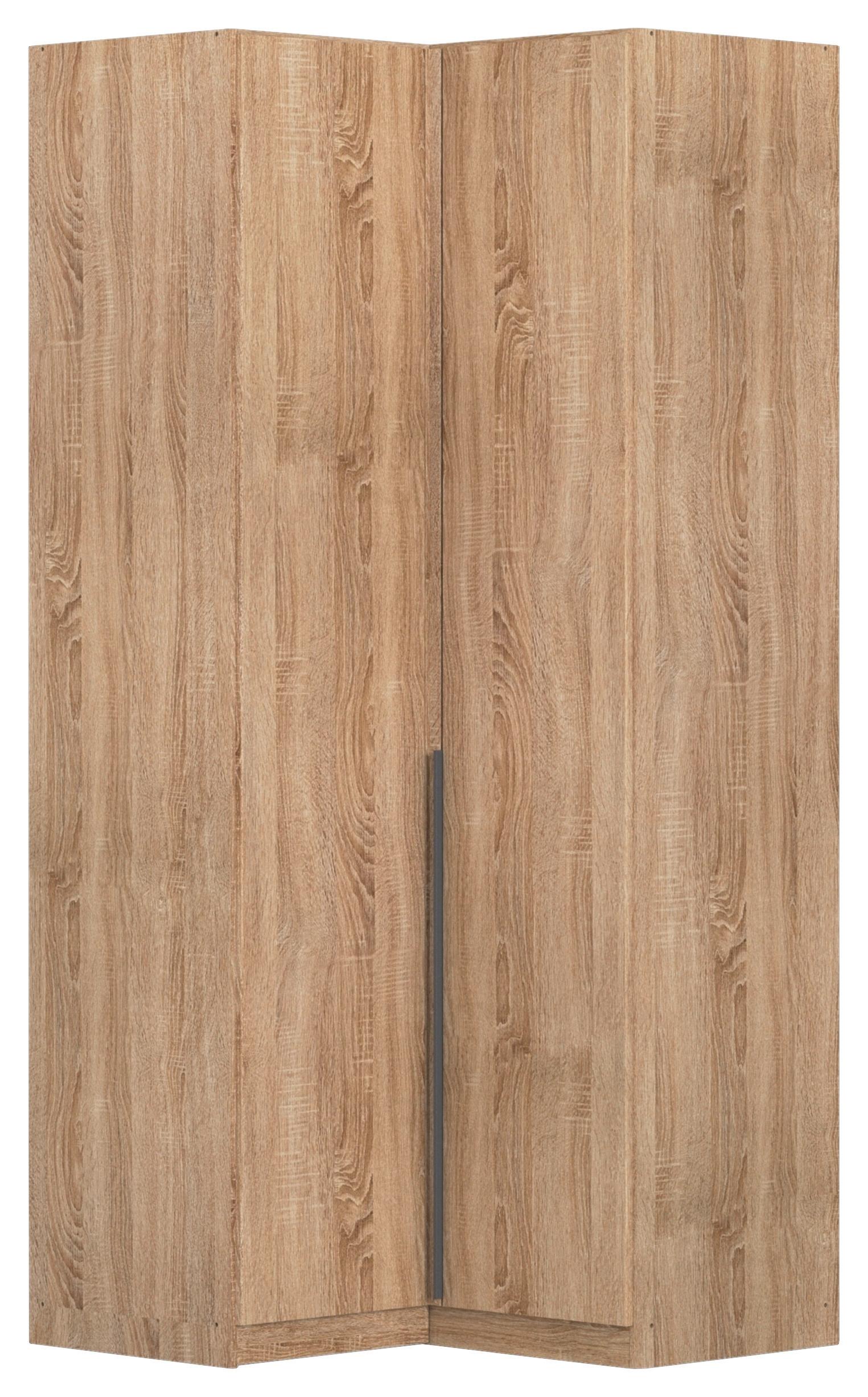 Eckkleiderschrank Alabama Sonoma Eiche B: 100 Cm - Sonoma Eiche, MODERN, Holzwerkstoff (100/229/102cm) - Rauch Möbel