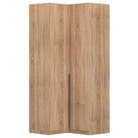 Eckkleiderschrank Alabama Sonoma Eiche B: 100 Cm - Sonoma Eiche, MODERN, Holzwerkstoff (100/229/102cm) - Rauch Möbel