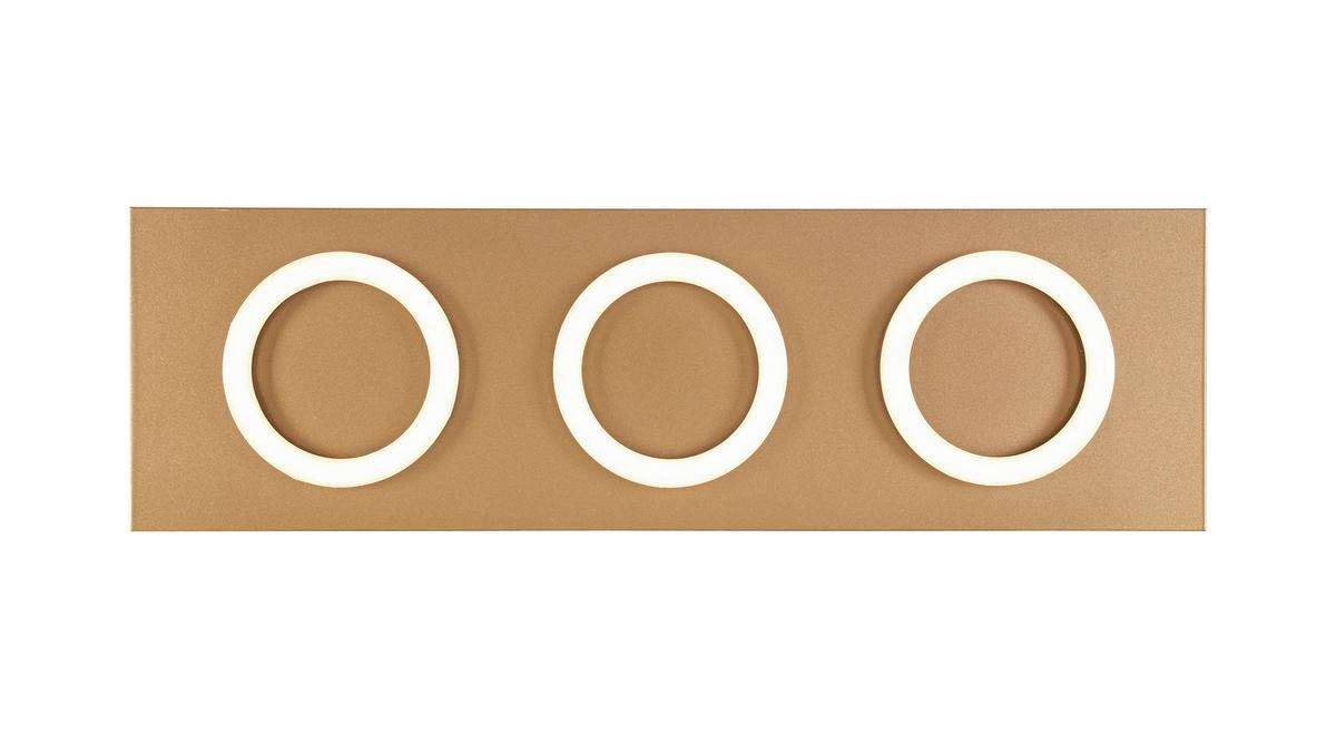 STROPNÉ LED SVIETIDLO EMILORE - čierna/cappuccino, Modern, kov/plast (60/18/5,1cm) - Mömax