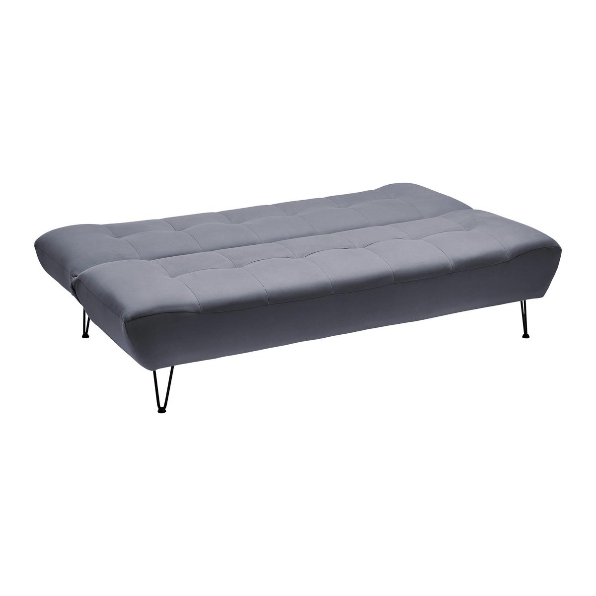 Rozkladacia pohovka GELI - čierna/tmavosivá, Modern, kov/drevo (192/88/97cm) - P & B