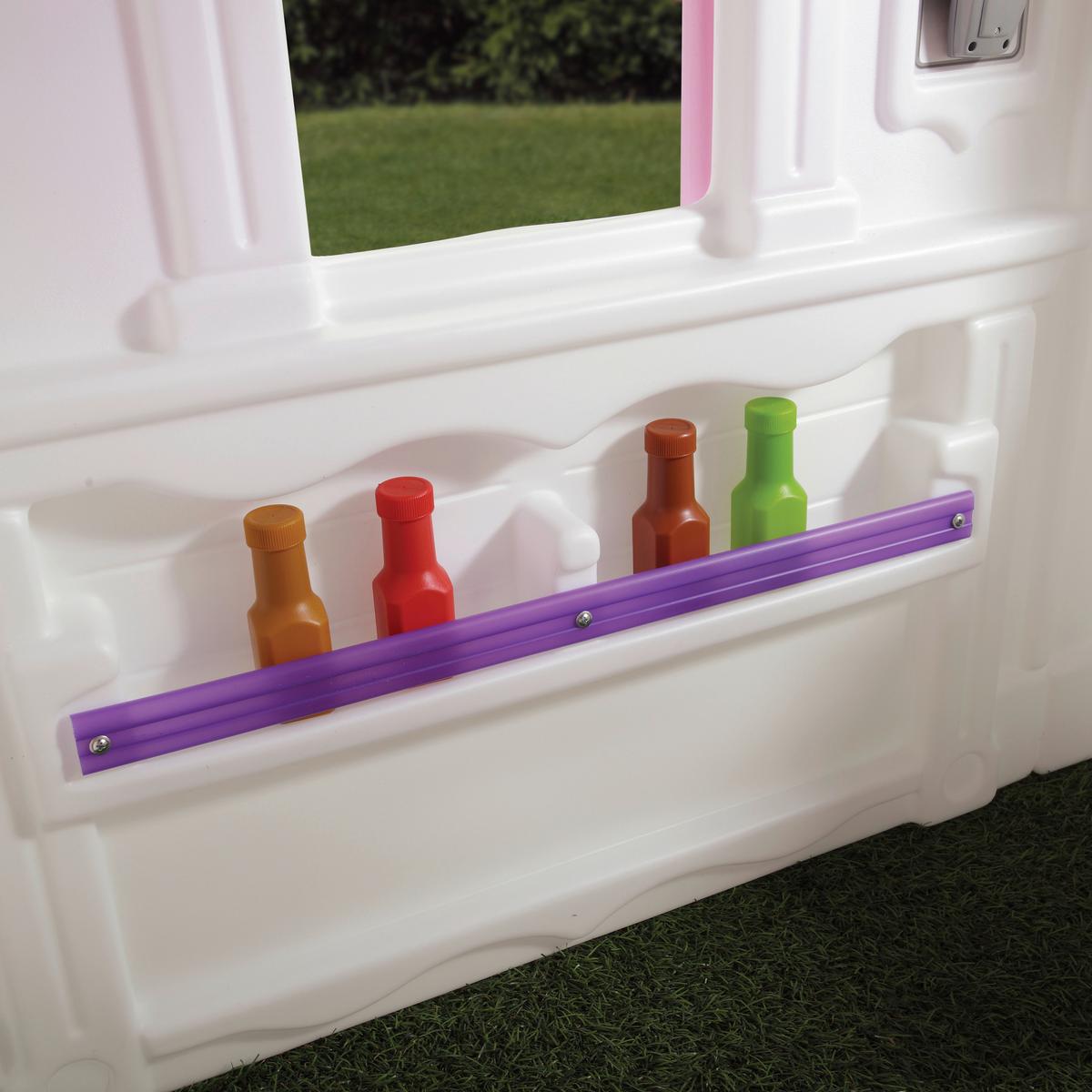 Spielhaus 851999 - Rosa/Weiß, KONVENTIONELL, Kunststoff (119,38/147/135cm) - Ambia Garden