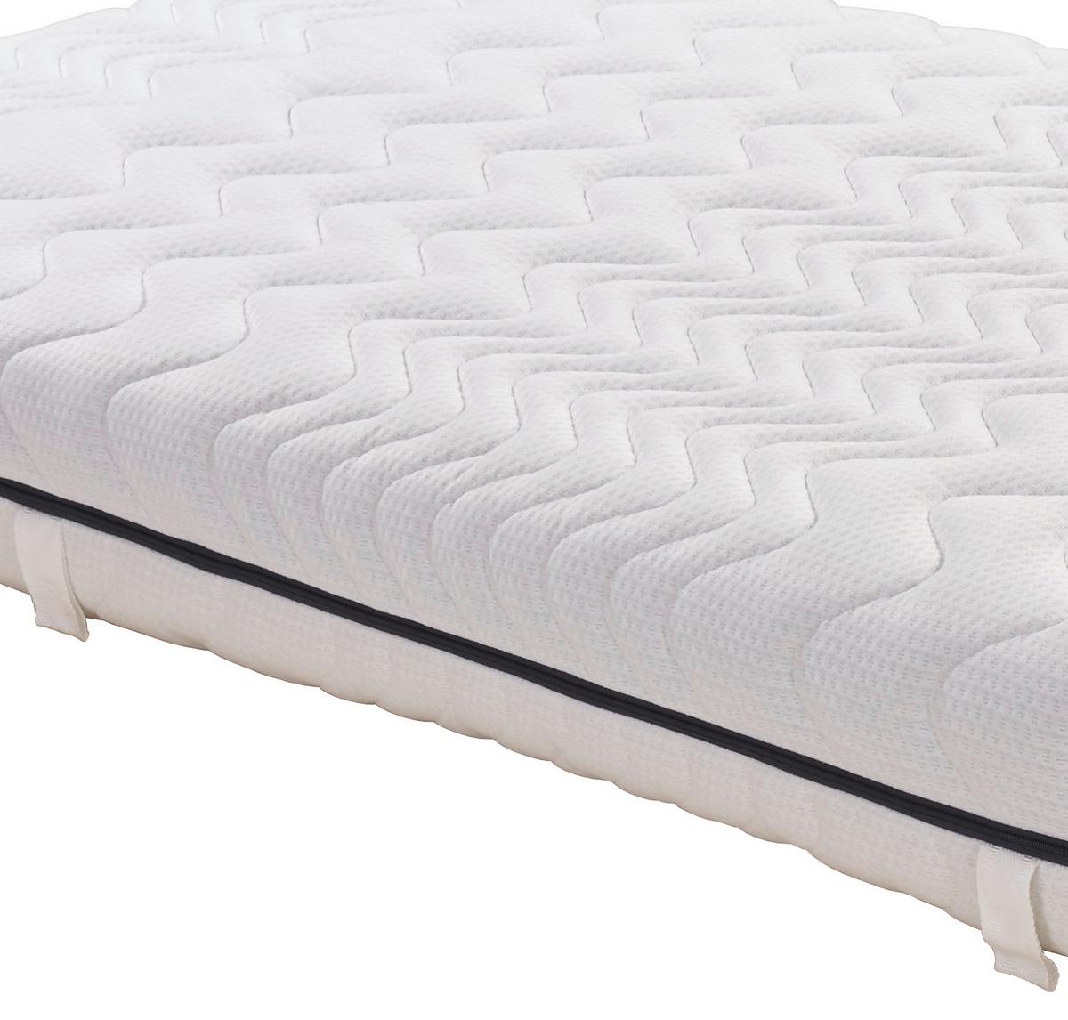 Kaltschaummatratze Two In One 90x200 cm H2/H3 H: 20 cm - Weiß, MODERN, Textil (90/200cm) - Livetastic