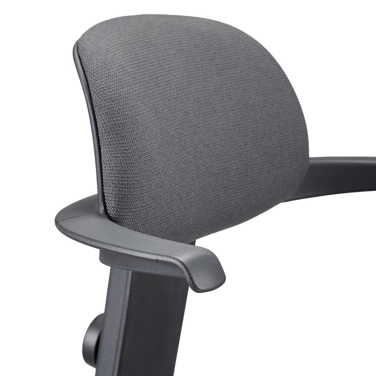 DREHSTUHL Top Work Dunkelgrau B: 55cm - Dunkelgrau/Schwarz, MODERN, Kunststoff/Textil (55/106/51cm) - MID.YOU