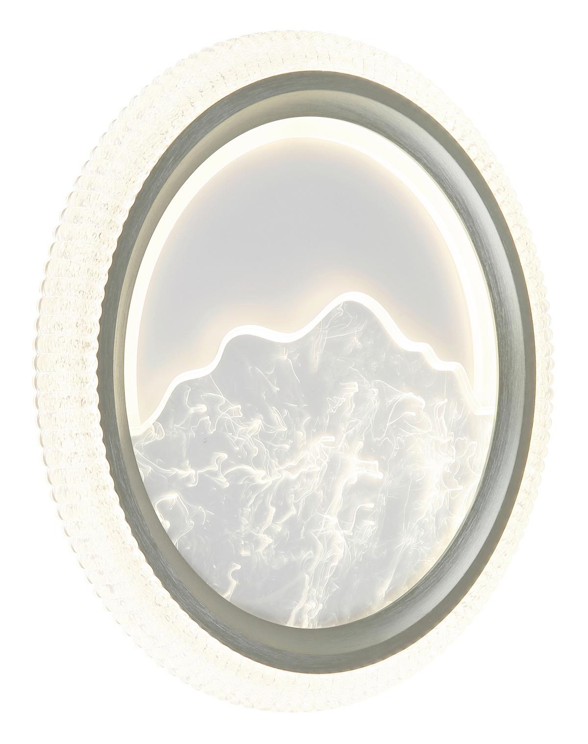 LED-Deckenleuchte 3000/4200/6000k - Sandfarben/Klar, Basics, Kunststoff/Metall (39,5/5,5cm)