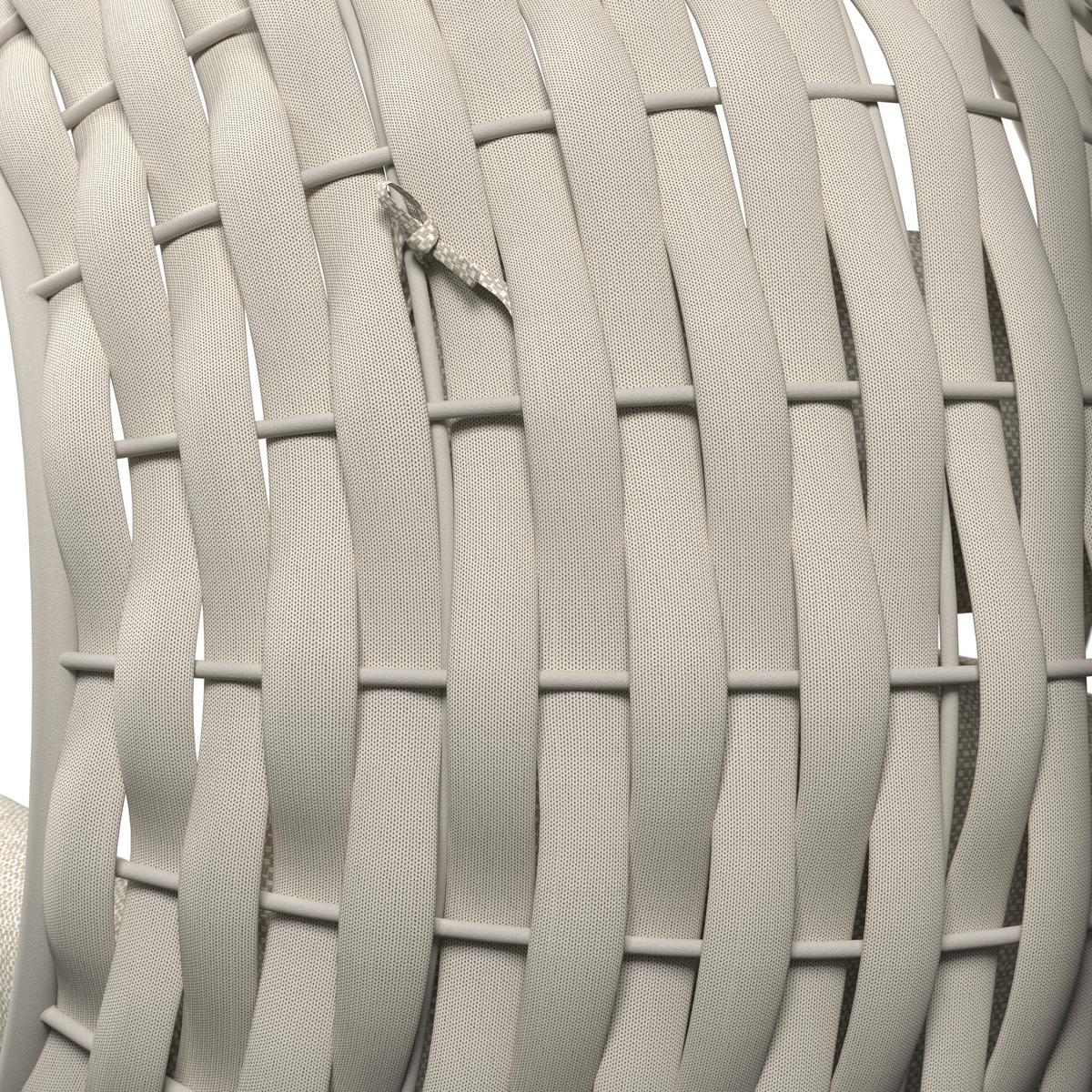 ZÁVESNÉ KRESLO MIRA - krémová, Modern, kov/textil (107/196/120cm) - Bessagi Garden