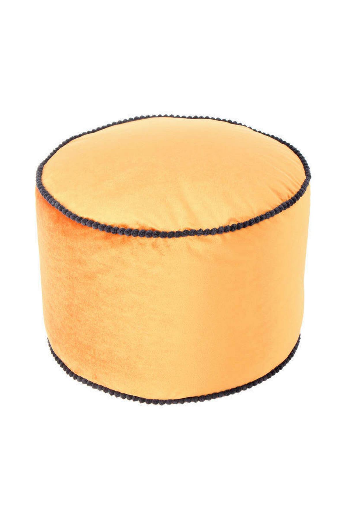 Pouf Taj Mahal Dxh 47x32 Cm Samt Bronze Mit Reißverschluss - Bronzefarben, Basics, Textil (47/32/47cm) - Kayoom