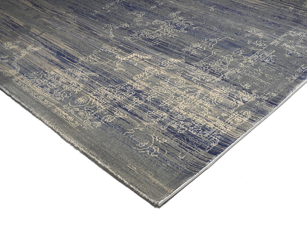 Webteppich Blau/Creme Wave Kontura 170x240 cm - Blau/Creme, Design, Textil (170/240cm) - Musterring
