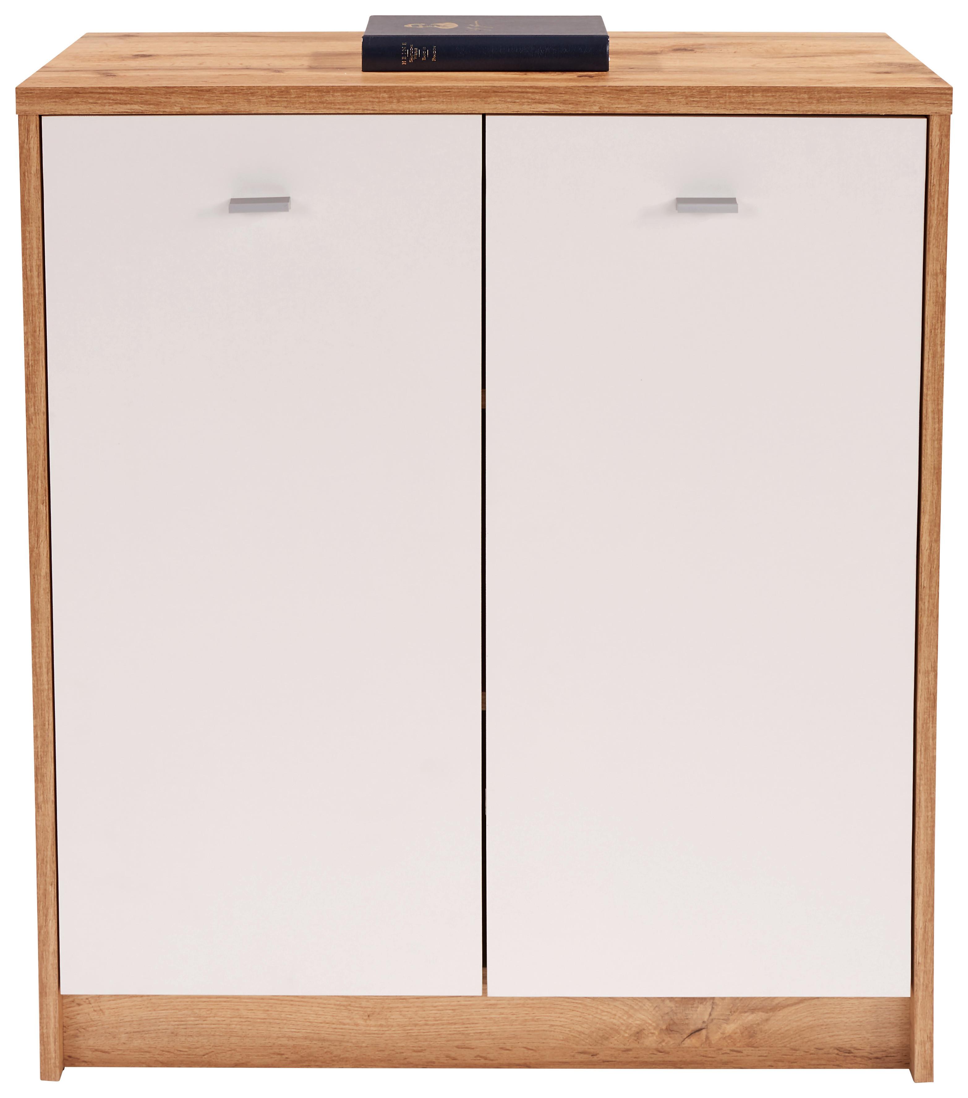 KOMODA 4-YOU NEW YUK03 - biela/farba duba, Modern, kompozitné drevo/plast (74/85,4/34,6cm)