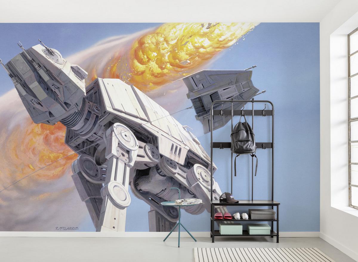Fototapete Star Wars Hoth Battle - Multicolor, Trend, Textil (500/250cm)