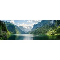 Obraz na plátne Marcus, š/v/h: ca.150/50/2,5cm - svetlomodrá/zelená, Basics, kompozitné drevo (150/50/2.50cm) - Modern Living