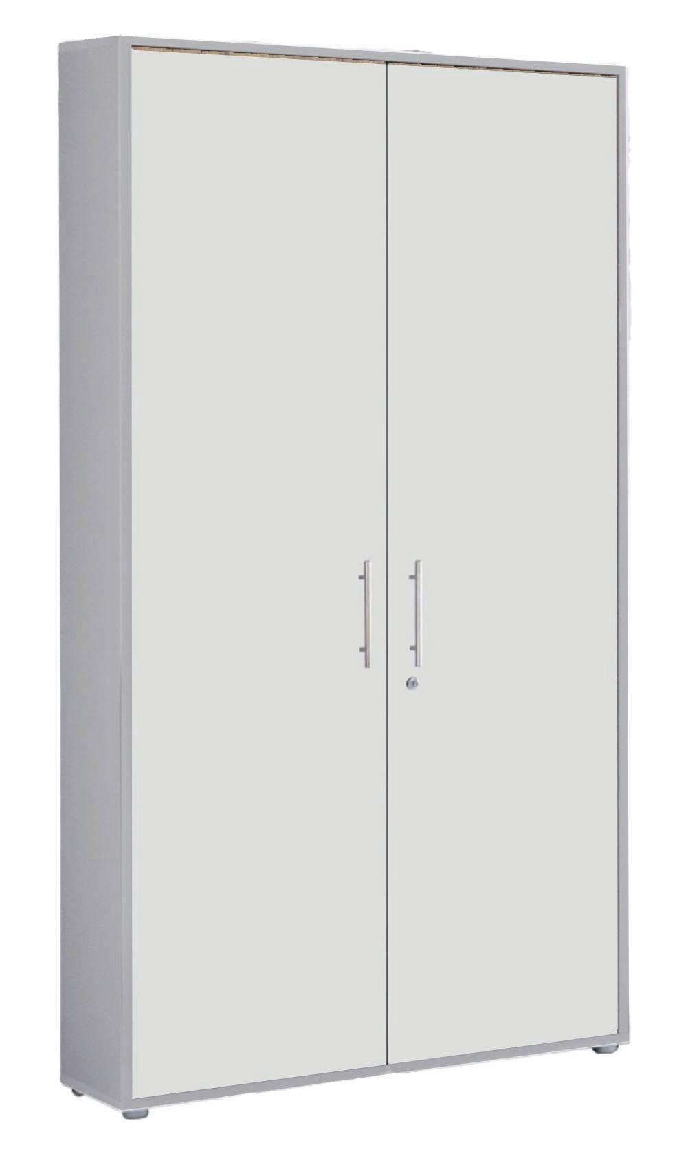 Aktenschrank Office Edition Weiß, Grau B: 84,4cm