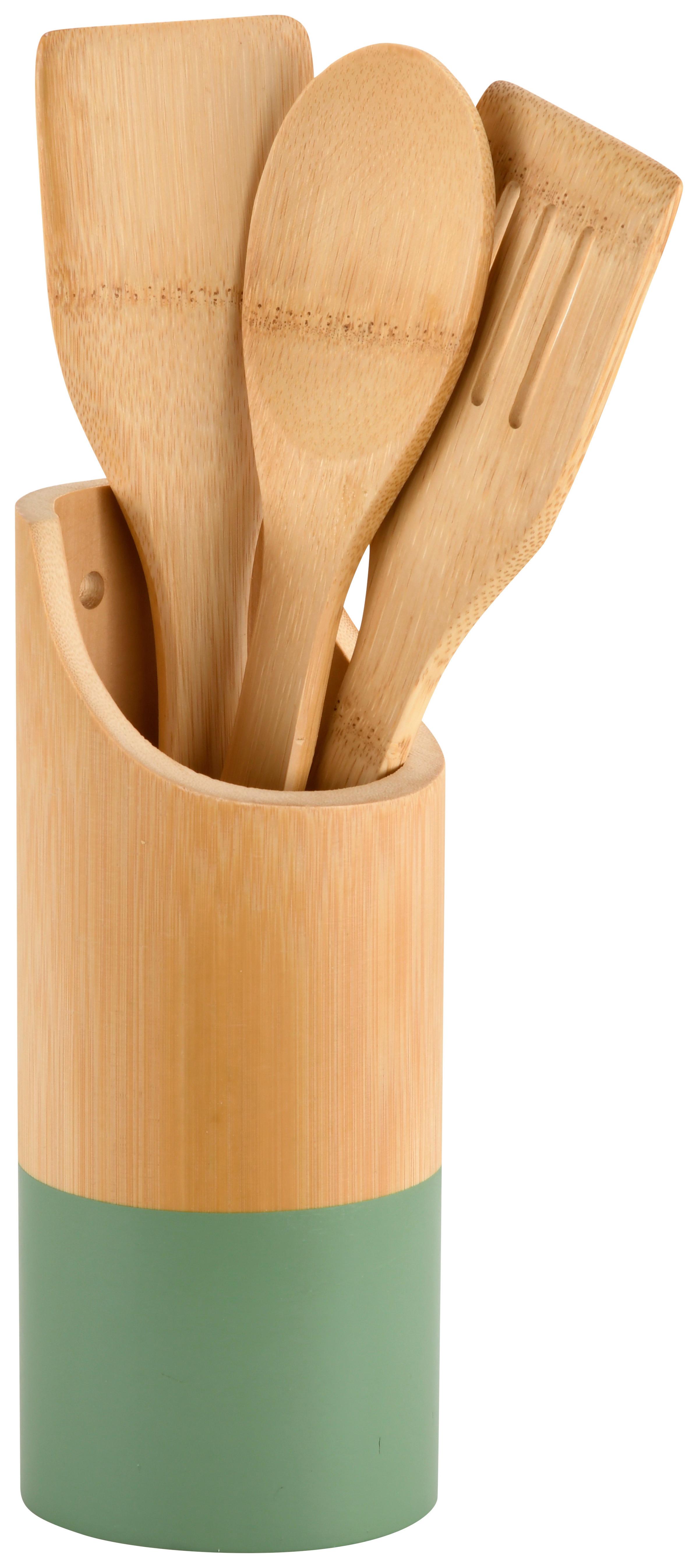 Küchenhelferset 81161 - Hellbraun/Hellgrün, Basics, Holz (9/9/30cm) - Kesper